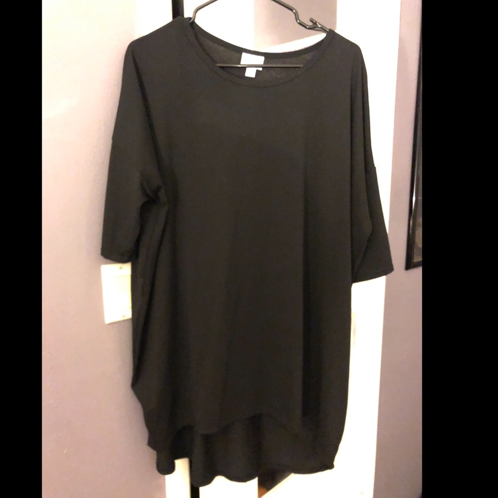 Solid Black Lularoe Irma with tags XL